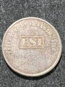 lot 30 image: 1 TROY OZ .999 FINE SILVER FSI ROUND