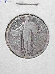 lot 44 image: 1929 US STANDING LIBERTY QUARTER