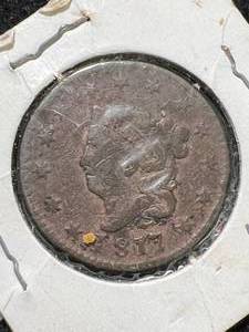 lot 46 image: 1817 US LIBERTY HEAD LARGE CENT
