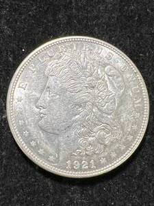 lot 48 image: 1921 US MORGAN SILVER DOLLAR