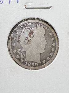 lot 65 image: 1899 US BARBER QUARTER