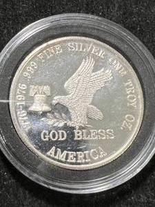 lot 72 image: 1 TROY OZ .999 FINE SILVER TRI STATE REFINING ROUND IN AIRTITE