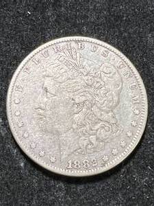 lot 77 image: 1882 US MORGAN SILVER DOLLAR