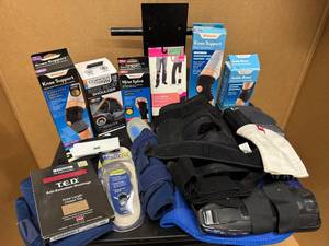 lot 59 image: Supports, Braces, Wraps for Knees, Shoulders, Ankles, Backs and more