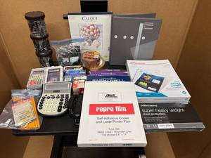 lot 70 image: Office Supplies, Paper, Specialty Calculators, Clips, Pencils, Sheet Protectors and More