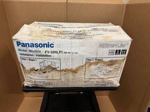 lot 80 image: Panasonic Whisper Line Super Quiet In-Line Fan, Model FV 30NLF1