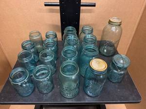 lot 84 image: Blue Ball Canning Jars Various Sizes