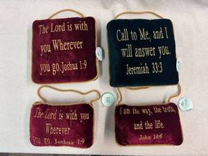 lot 115 image: Inspirational Door Hangers. Appear New.