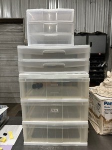 lot 106 image: Set of Three Plastic Storage Containers