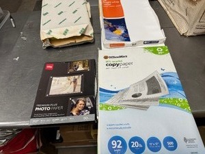 lot 110 image: Copy Paper and Photo Paper