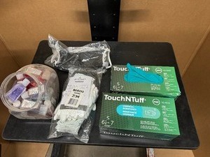 lot 112 image: Gloves, Masks and Portable Size Hand Sanitizers