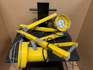 lot 25 image: Pair of Phoenix Dock Lites Loading Lights. Model DL-42-ARM