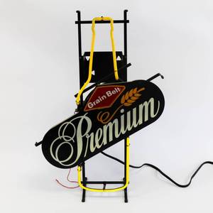 Vintage Premium Grain Belt Beer Neon Light