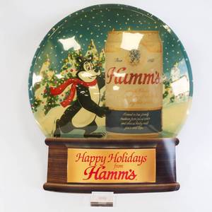 lot 8 image: Vintage Hamms Snow Globe Sign