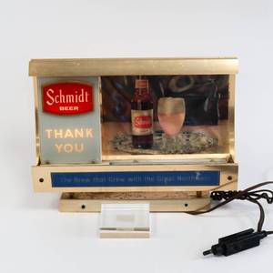 Vintage Schmidt Beer Light Up Sign