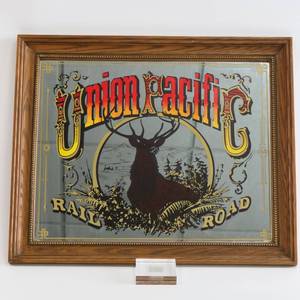 lot 26 image: Vintage Union Pacific Rail Road Sign