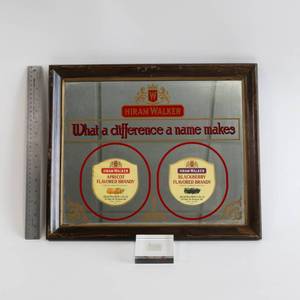 lot 23 image: Vintage Hiram Walker Brandy Sign