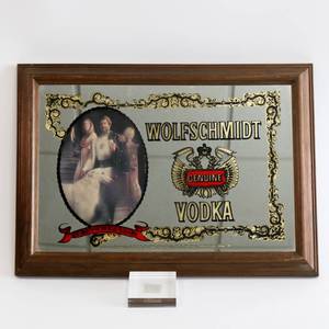 lot 22 image: Vintage Wolfschmidt Vodka Sign