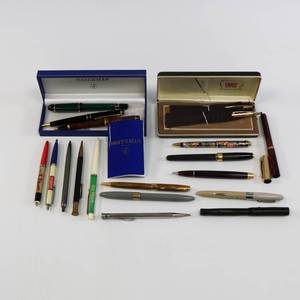 lot 41 image: Vintage Pen Lot - Cross, Waterman