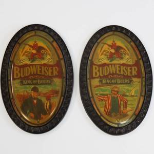 lot 14 image: Antique Budweiser Beer Signs