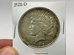 lot 18 image: 1922-D Silver Peace Dollar