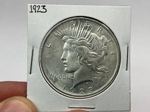 lot 22 image: 1923 Silver Peace Dollar