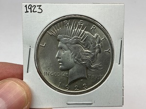 lot 23 image: 1923 Silver Peace Dollar