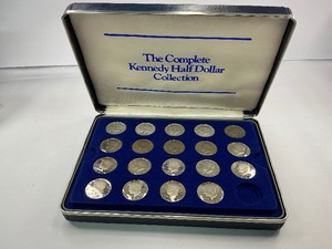 lot 28 image: 19pc Kennedy Proof Half Dollar Collection