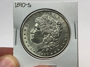 lot 63 image: 1890-S Morgan Silver Dollar