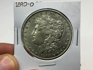 lot 64 image: 1890-O Morgan Silver Dollar