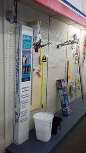 lot 18 image: Peg Board, hooks and Shelving.