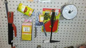 lot 37 image: Welding Ground Clamp, Mig Wire, Magnetic Holder, Flux and More
