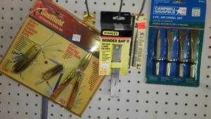 lot 66 image: Multi-Function Knife Set, Air Chisels, wonder Bar.