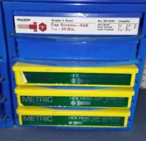 lot 74 image: Extra-large Metal Parts Bin