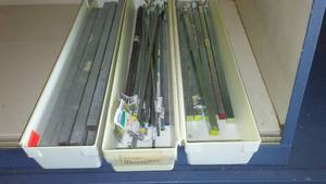 lot 82 image: Assorted Key Rods (3 bins)