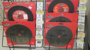 lot 190 image: Cut off, Masonry, and Plywood Saw Blades (5).
