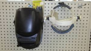 lot 197 image: Forney Welding Helmet, head gear (2) and Safety Glasses.