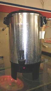 lot 127 image: West Bend 30 Cup Coffee Maker.