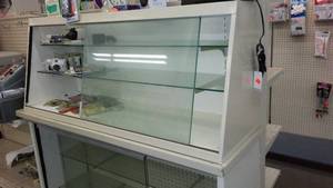 lot 137 image: Display Cabinet, Metal and Glass.