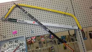 lot 257 image: Bow Saw 36 in, with addt blade.