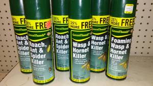 lot 269 image: Roach (3) and Wasp Spray (3).