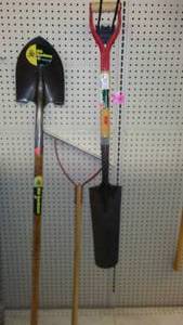 lot 282 image: Spade and Trenching Shovel, Weed Cutter.