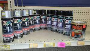 lot 325 image: Spray Paint Cans (10), Qt. (1) High Heat