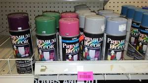 lot 352 image: Spray Paint (13) premium Dcor, Assorted Color.