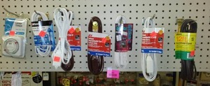 lot 390 image: Timer and Extension Cords (8) 6-12 ft.