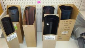 lot 446 image: Assorted Stove Pipe, 3 -6 in. Diam. x 24 n. L.