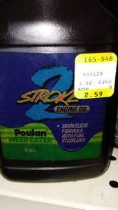 lot 483 image: 2 Stroke Weedeater oil (13).