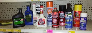 lot 477 image: Wipers, Injector Cleaners, Degreaser, Crank Case Cleaner and more.