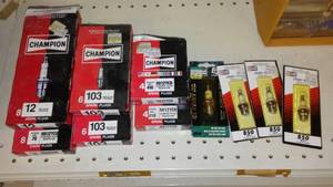 lot 458 image: Champion Spark Plug Variety.