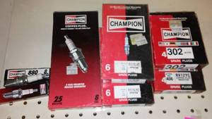 lot 455 image: Champion Spark Plug Variety.